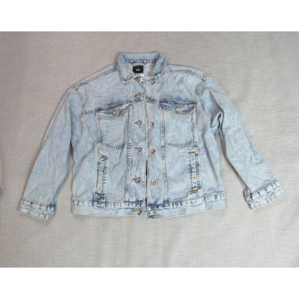 BDG Urban Outfitters Jean Jacket Men Size Small Blue Denim Trucker Biker Hip Hop